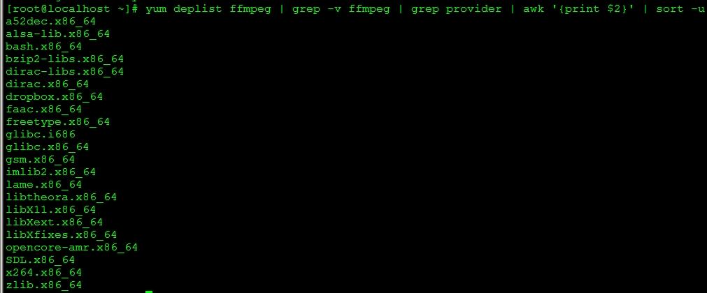 CentOS安装视频转换FFmpeg和切割工具segmenter